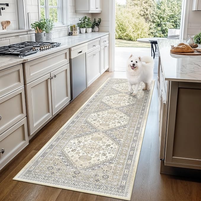 Washable Runner Rug 2.5x16, Non-Slip Long Kitchen Rugs, Soft Hallway Runner - Image 9