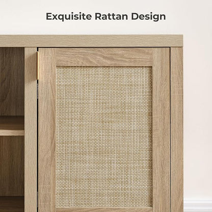 SICOTAS Rattan TV Stand for Living Room - Image 3