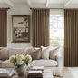 Dutch Cocoa Pinch Pleat Linen Curtains 84 Inches Long 60 Inch Wide 1 Panel | by Twodrapes