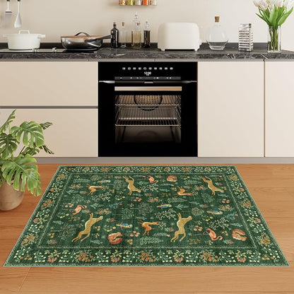 DUKINO 3x5 Rug, Washable Animal Area Rug - Image 9