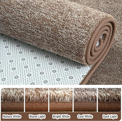 2x6 Runner Rug for Hallway, Long Runner Rugs Non Slip, Matte Brown | Soft - Image 4