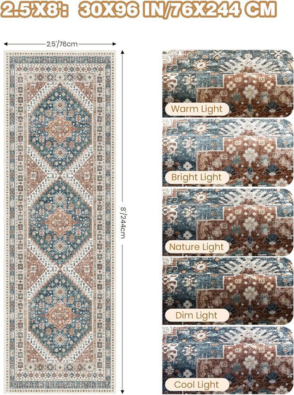 Kitchen Runner Rug Non Slip Washable Rugs 2.5x8, Carpet Runner - Image 2