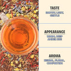 BREWIX, Bedtime Blossom Calming Tea For Sleep (50+ Cups) Herbal All Natural | Supports a Good Night’s Sleep | Night Time, Caffeine Free with Rooibos, Safflower, Chamomile and Lavender | Perfect for Bedtime | Relaxing Natural Nighty Night Sleeping Tea