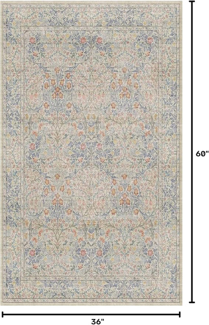 3x5 Washable Area Rug for Bedroom Beside Bed Mat, Large Kitchen, Entryway Rug - Image 2