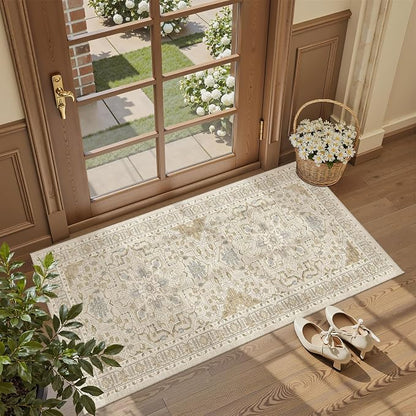 Madane Washable Area Rug 2x4, Small Entryway Rugs Non-Slip, Low-Pile Floor - Image 2