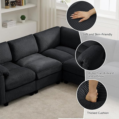 87'' U-Shaped Sectional Sofa - Image 3