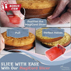 Spring Form Pan for Cheesecake, 4/7/9/11 Inch NONSTICK Cheesecake PanSet with CAKE SLICER and TESTER, Leakproof Springform Pan Set, 4 Spring Form Pans for Baking Compatible with INSTANT POT