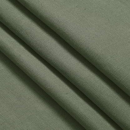 Olive Green Linen Blend Semi Sheer Light Filtering Curtains 78 Inches Long 2 - Image 7