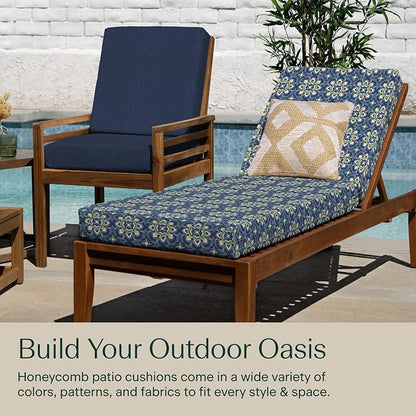 Honeycomb Outdoor Chaise Lounge Cushion - Image 4