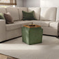 Furniture of America Lennox Modern Chenille 17-inch Square Storage Ottoman by FurnitureofAmerica