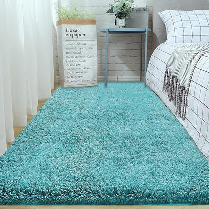 2x6 Runner Rug for Bedroom: Fluffy Shag Soft Washable Rugs Small Fuzzy Plush - Image 5