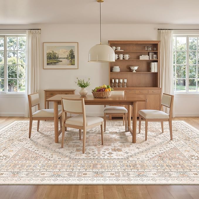8x10 Area Rugs for Living Room, Large Washable Rug, Dining Room, Low Pile - Image 8