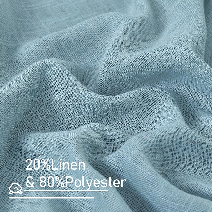 Living Room Linen Curtains 95 Inch - Image 2