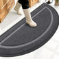 OLANLY Half Circle Front Door Mat Outside 59x23 All-Season Rubber Doormat | Grey by OLANLY