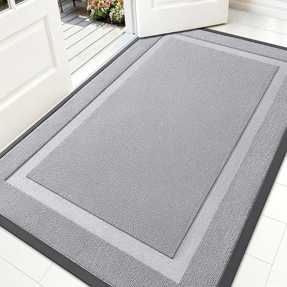 OLANLY Front Door Mat Outside 71x47, All-Season Heavy-Duty Rubber Doormat | by OLANLY