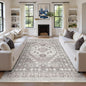 8x10 Area Rugs for Living Room, Large Washable Rug, Dining Room, Low Pile by Zesthome