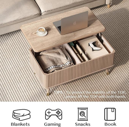 SULIVES Lift Top Coffee Table - Image 4