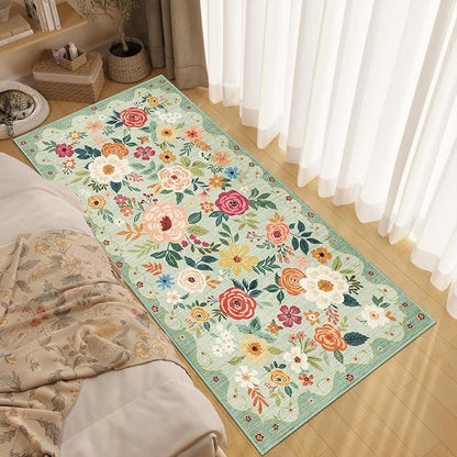 DUKINO 3x6 Runner Rug, Non Slip Floral Washable Rug - Image 3