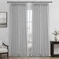 Natural Linen 100 Inch Light Grey Patio Curtains by PleatedDrapes