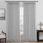 Light Grey Extra Long Floor to Ceiling Sheer Linen Curtains 108 Inches Long by PleatedDrapes