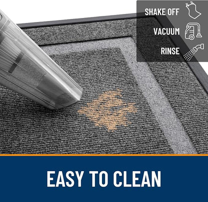 OLANLY Front Door Mat Outside 59x34, All-Season Heavy-Duty Rubber Doormat | - Image 6
