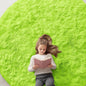 OLANLY Lime Green Round Rugs for Bedroom by OLANLY