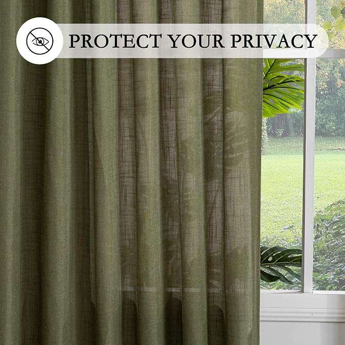 MYSKY HOME Short Semi Sheer Curtains - Image 6