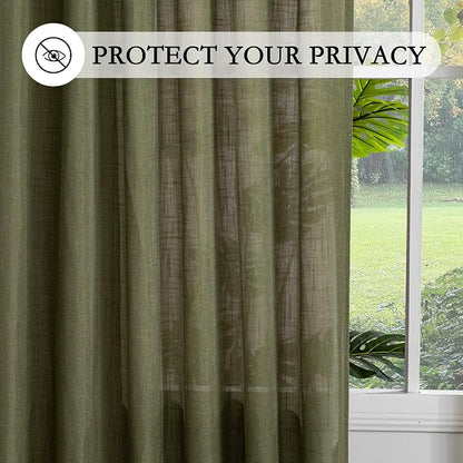 MYSKY HOME Short Semi Sheer Curtains - Image 6