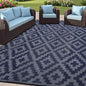 SAND MINE Reversible Mats, Plastic Straw Rug, Modern Area Rug, Large Floor Mat by SANDMIND