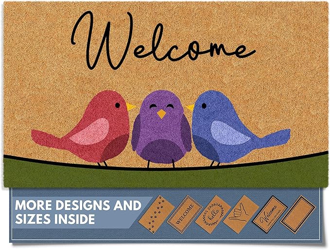 Barnyard Designs Natural Coco Coir Non-Slip Doormat | Heavy-Duty Welcome Mat by BarnyardDesigns