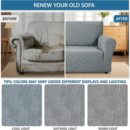 ZNSAYOTX 1 Piece Stretch Loveseat Covers - Image 5