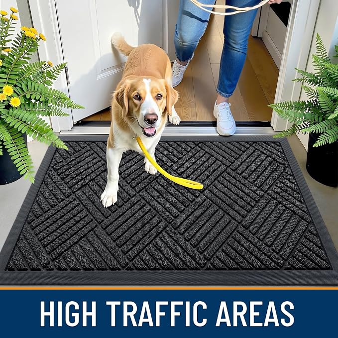 OLANLY Front Door Mat Outside Entrance 59x23, Waterproof Heavy-Duty Doormat | - Image 6