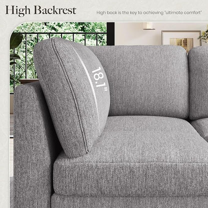 Belffin 111" Cloud Sectional Sleeper Sofa - Image 5