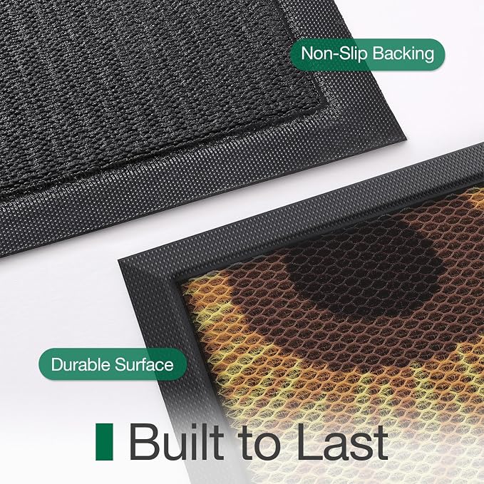 LUMI Outside Welcome Door Mat 36x59, Non-Slip Durable Rubber Easy Clean | - Image 9