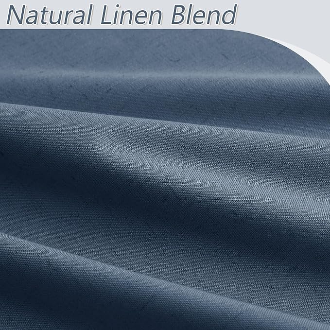 100% Blackout Curtains 108 Inch Length 2 Panels Set - Image 3