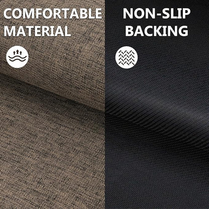 Ultra Thin Indoor Door Mat 17"x29", Large Non Slip Doormats, Rubber Backing - Image 4