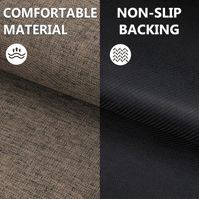 Ultra Thin Indoor Door Mat 24"x47", Non Slip Doormats, Rubber Backing, - Image 4