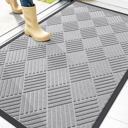 OLANLY Front Door Mat Outside Entrance 47x32, Waterproof Heavy-Duty Doormat | by OLANLY