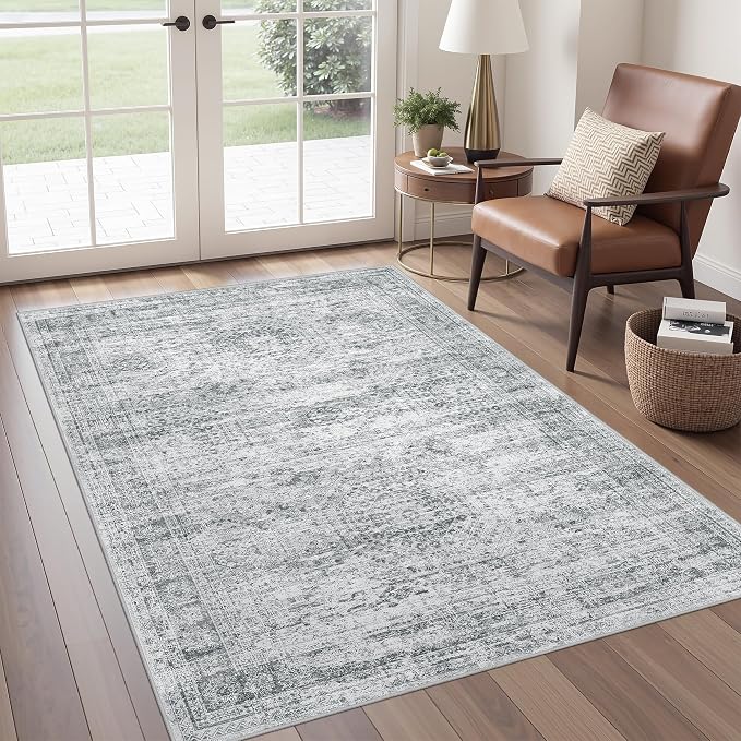 4x6 Area Rug for Entryway, Washable Kitchen Rug, Living Room, Dining Room - Image 3
