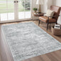 3x5 Rug for Entryway, Washable Area Rug, Living Room, Dining Room, Neutral Rug by Restydon
