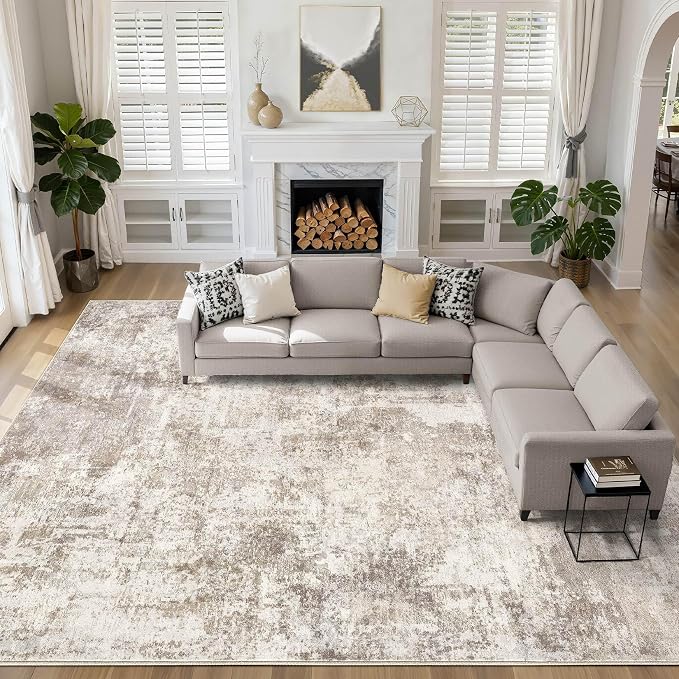 LOONGRUG 10x14 Area Rugs Washable Large Neutral Modern Living Room Rug | by LOONGRUG