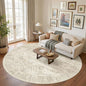 Soalmost Round Rugs 9ft Living Room Circle Area Rug 9x9 Beige Vintage | by Soalmost