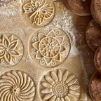 Wood Cookie Stamp, 2.5 Inch (Holiday Star CS-051)