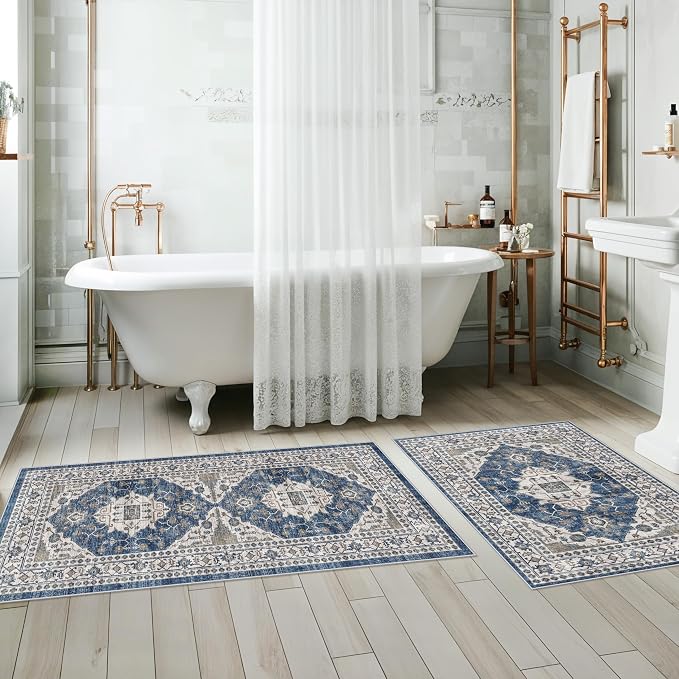 Washable 4-Piece Kitchen Floor Mats: Farmhouse Non-Slip Kitchen Sink Rug Easy - Image 6