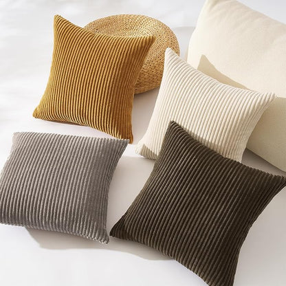 Topfinel Decorative Brown Throw Pillow Covers Cushion Cases, Rustic Fall Home - Image 2