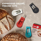 Upgraded Magnetic Bread Lame, Professional Dough Scoring Tool with Extractable Blade, Sourdough Bread Tool for Baking, Includes Scoring Pattern Booklet & 5 Replaceable Razor Blades