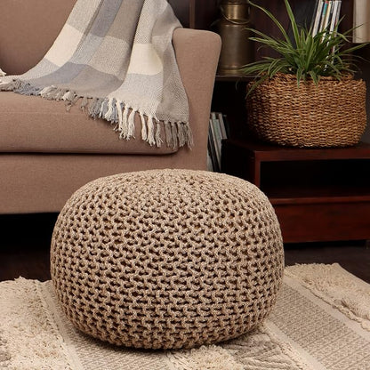 REDEARTH Round Pouf Ottoman - Image 9