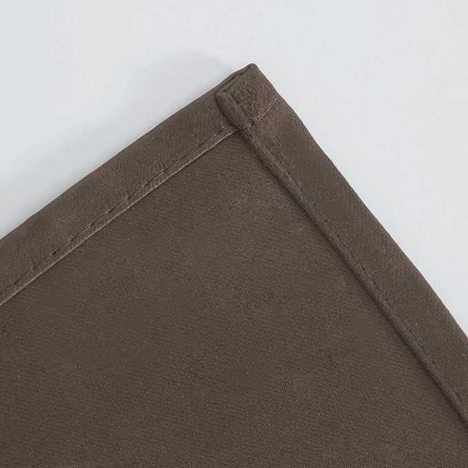 Chocolate Brown Thermal Blackout Curtains/38 x 84 Inch/Set of 2 Panels Room - Image 8