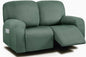 ULTICOR Reclining Loveseat Slipcover, 6-Piece Yarn Dyed Loveseat Reclining Sofa by ULTICOR