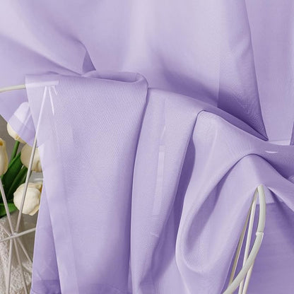 Lavender Sheer Curtains 96 Inches Long 2 Panels - Image 2